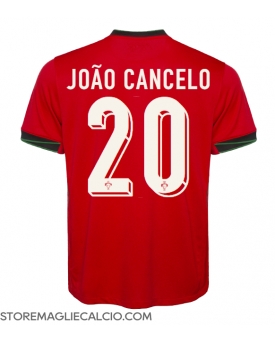 Portogallo Joao Cancelo #20 Maglia Gara Casa Repliche Europei 2024